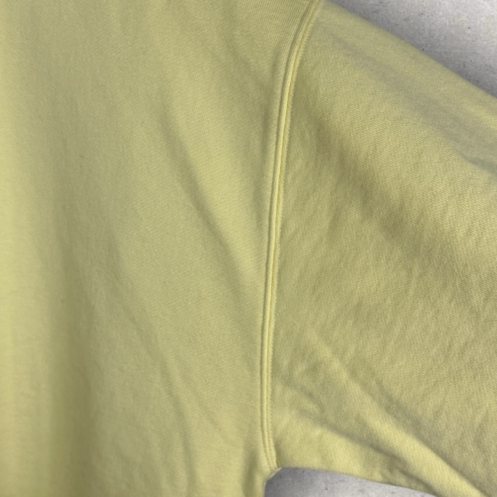Aritzia TNA Extra Fleece Perfect Crew Sweatshirt Yellow Size 2 Womens Medium‎ M - Picture 8 of 11